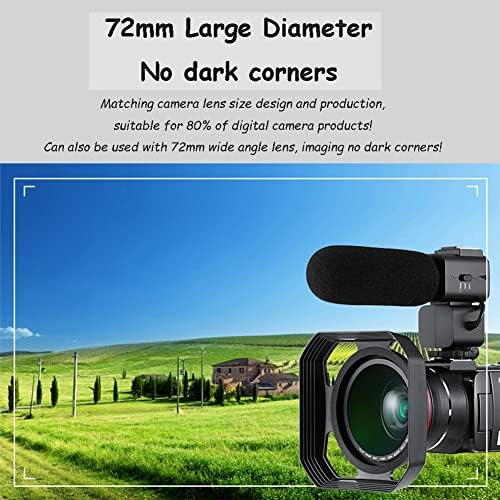 сенник за обектив обектива на камерата 37 мм-72 mm, Квадратни сенник за обектив обектива, сенника /екрана, намалява