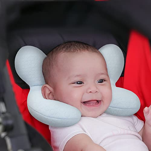 Възглавница за подкрепа на главата Blublu Park Бебе, за Новородено Дете, Мек Памучен Детска Пътна Възглавница за автомобилни