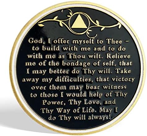 Чип-медальон АА в продължение на 5 години - Дървото на живота - Монета трезвост, Чипове за възстановяване на молитви спокойствие,