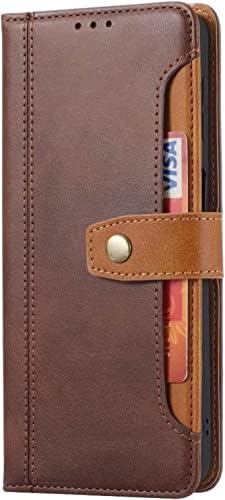 Флип калъф EEOMOik за iPhone 14/14 Plus/14 Pro/14 Pro Max със слотове за карти, издръжлив чанта-портфейл от изкуствена кожа
