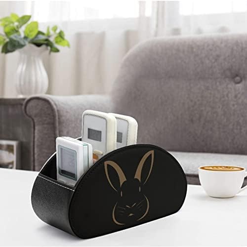 Държач на дистанционното управление Fat Rabbit Кожена настолен органайзер за канцеларски материали дистанционно