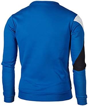 Мъжки Новост, Пуловер с кръгло деколте, Hoody - Модни Блузи, Риза с дълги ръкави в цвят блок, Топ - 5 цвята