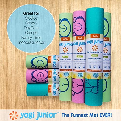 Детски килимче за йога Yogi Junior - Без PVC - Двупластова пяна TPE