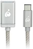 Адаптер IOGEAR за зареждане и синхронизация, USB-C с USB Type-A, Металик, G2LU3CAF10-SIL