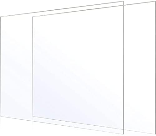 Прозрачна акрилна листа, 3 мм, Марка за аксесоари за бродерия (12 x 12 см, 2 опаковки)