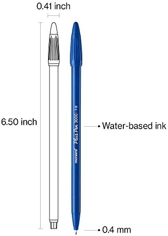 Връхчета MONAMI Pen Plus 3000, Fine Point (0,4 мм), За Colorization / Рисуване / Водене на дневник, Различни цветове, 36 броя в опаковка