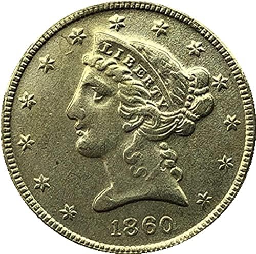 1860 Американски Монети Liberty Орел, Златна Криптовалюта, Любима Монета, Реплика, Възпоменателна Монета, Са Подбрани