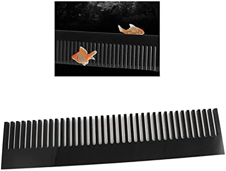 LQ Промишлен Филтър за Аквариум Гребен 22,7x5 cm Черен Акрилен Гребен за Преливане на Аквариума Гребен за Предотвратяване на Преливане на риба