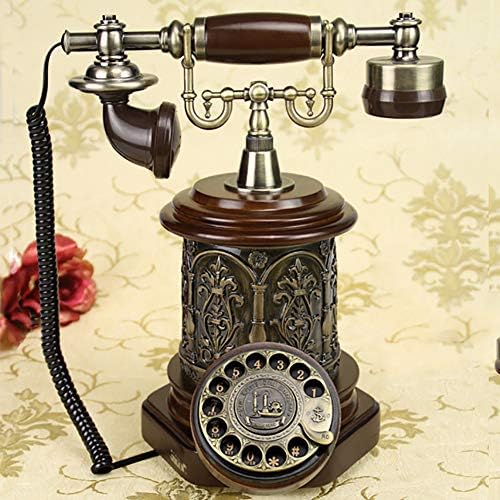 Ретро телефон Антикварен Телефон Стари Метални Повиквания Телефон, Регулиране на силата на Звука на Повикване Напомняне