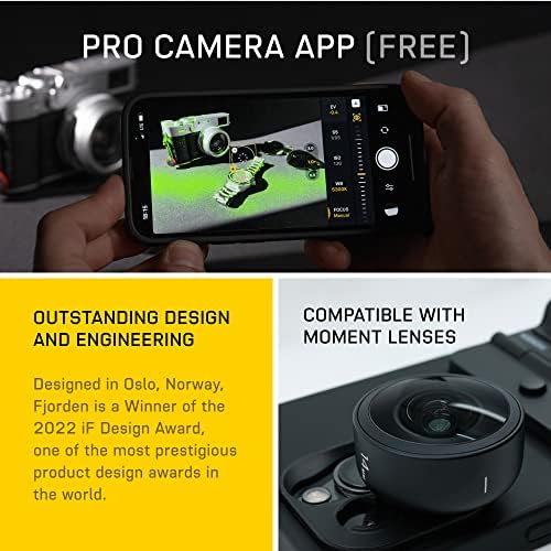 Комплект FJORDEN Pro за iPhone 14 Pro - Включва ръкохватка за фотоапарат, калъф за телефон, съвместим с MagSafe,