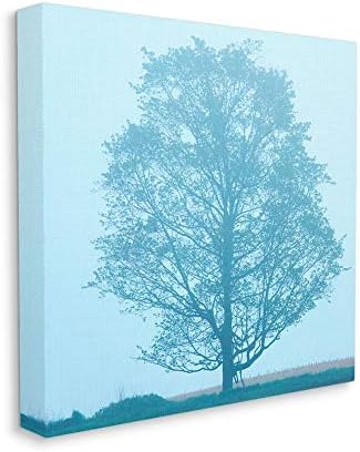 Снимка, пейзаж с Пролетта дърво и Синьо небе Stupell Industries, Изпълнена от Джеймс Маклафлином, Стенно изкуство,