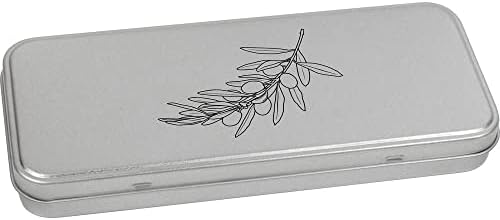 Метална Лидице кутия за канцеларски материали Azeeda Маслинова клонка на панти / Кутия за съхранение (TT00192865)