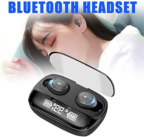 Безжични слушалки Qonioi - Слушалки-подложка Bluetooth 5.0, Мини-Безжични слушалки, стерео слушалки за разговори с висока