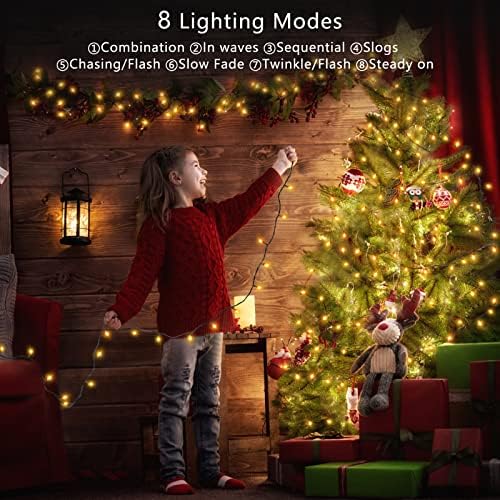 BlcTec Christmas Lights 800 Led 272-подножието коледни Гирлянди с 8 Режима, Водоустойчив, с Таймер и подключаемыми