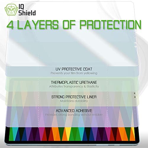 Защитно фолио IQShield, съвместима с Samsung Galaxy Tab S6 10.5 инча (SM-T860, SM-T865) LiquidSkin Anti-Bubble Прозрачен филм