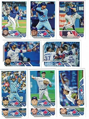 Бейзбол екип Торонто Блу Джейс / Топпс-2023 (Серия 1) Подава (11) картички. ПЛЮС набор на бейзболния отбор Торонто Блу Джейс / Топпс 2022 (серия 1 и 2), с (20) карти. *** ВКЛЮЧВА (3) Д
