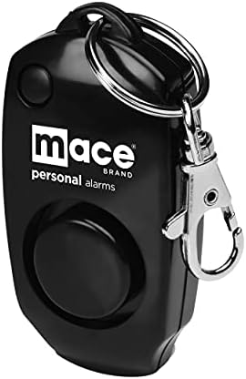Личен alarm clock марка Mace със скоба за чанти или пръстени за ключове, portable alarm clock за самозащита, лъчиста мощност