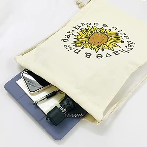 Бари Дизайн на Слънчогледа Раница на съвсем малък за Жени Сладък Цвете Чанта От съвсем малък Памук Платно Равенство