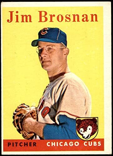 1958 Topps # 342 Джим Броснан Чикаго Къбс (Бейзболна картичка) VG/EX Къбс