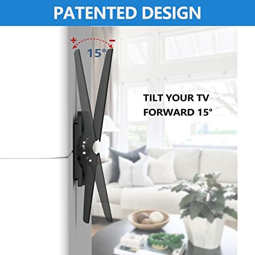 Монтиране на стена за телевизор TETVIK За повечето 32-75-инчов led LCD OLED-плазмени телевизори с плосък извит екран,