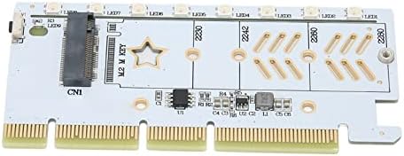Преходна карта Cosiki M. 2 PCIe, компактно SSD устройство Plug and Play, към адаптер PCIe 4.0 за 2242 (с RGB и двоен