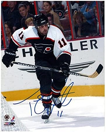 Снимка на ТОНИ АМОНТЕ с автограф Филаделфия Флайърс 8 x 10 - 70565 - Снимки на НХЛ с автограф