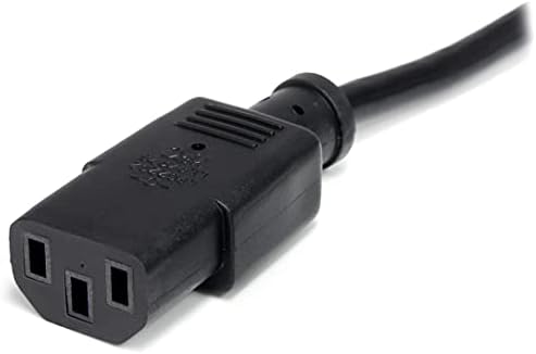 StarTech.com захранващ кабел за тежки условия на експлоатация с дължина от 3 фута (1 м), захранващ кабел ac NEMA 5-15 P-C13, 15A 125 В, 14AWG, Разменени захранващия кабел на компютъра, зах?