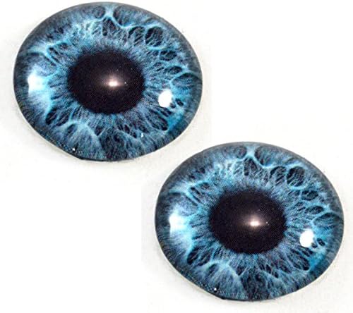 30 мм Мятно-Сини Фантазийные Човешки Стъклени Очи на Русалка, Уникална Двойка за художествени Кукли, Скулптури, Реквизит, Маски,