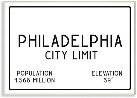 Едрогабаритна Стенни табели Stupell Industries Филаделфия City Limit, с гордост Произведена в САЩ