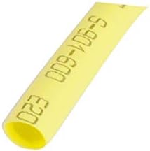 X-DREE 2 елемента 600 В Съотношение 2: 1-3 мм Диаметър на Свиване тръба 3,3 ft 1 m Жълт (2 елемента 600 В Съотношение 2: 1-3 мм Диаметър на свиване тръба 3,3 ft 1 m Amarillo