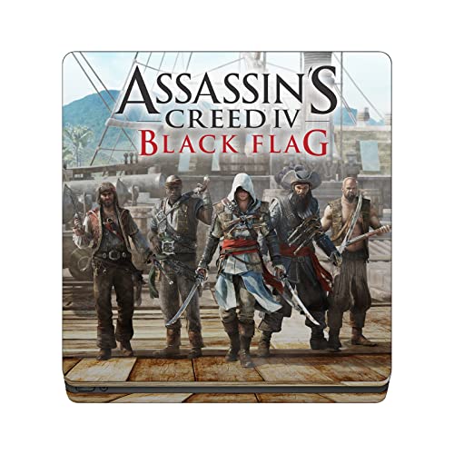 Дизайн на своята практика за главата Официално Лицензиран Assassin ' s Creed Group Key Art Черен Флаг Графика Матова
