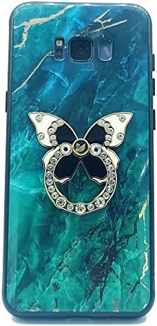 Притежателят на пръстена за мобилен телефон във формата на пеперуда, шарнирно окачване Сгъваема дръжка на 360 °, което е съвместимо