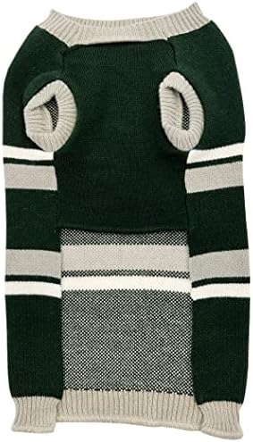 Пуловер за кучета NCAA Michigan State Spartans, размер на на най-малките. Топъл и Уютен Вязаный Пуловер за домашни