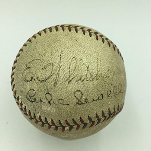 1933 Ърл Уайтхилл и Люк Сьюэлл Вашингтонские сенатори подписаха споразумение AL Baseball JSA COA - Бейзболни топки с автографи