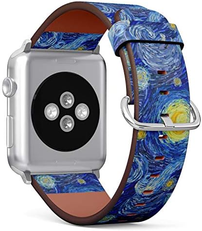 Гривни с принтом на кожен ремешке iWatch S-Type за Apple Watch серия Sport 4/3/2/1 (38 мм) - Абстрактен фон с Нежна