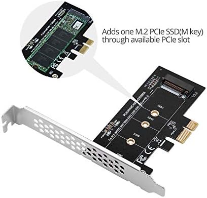 MZHOU NVME M. 2 SSD M Ключът към PCI-e 3.0 x1 Такса за разширяване на хост контролер Поддържа M. 2 NGFF PCI-e 3.0, 2.0