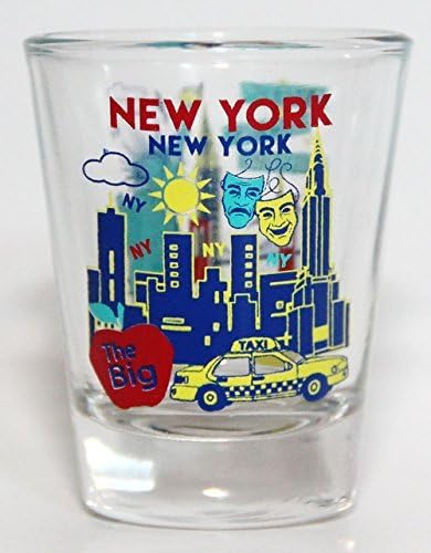 Чаша за колажа забележителности и икони в Ню Йорк