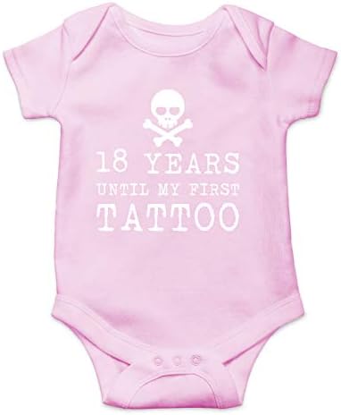18 Години Преди Първата Ми Татуировка, Забавен Сладък Детски Душ Детско Боди, Детски Гащеризон