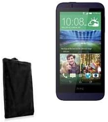 Калъф BoxWave за HTC Desire 510 (Case by BoxWave) - Кадифена торбичка, Мек калъф от велюровой плат с завязками за HTC Desire 510 - Черно jet black