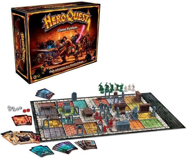 Настолна игра система Авалон Hill HeroQuest, Вълнуваща Фэнтезийная Приключенска игра в Тъмницата за деца от 14-годишна