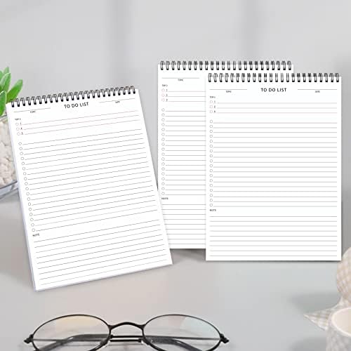 Тетрадка със списък на нещата, на 3 опаковки / набиране - Дневник-планер, Бележник за задачи на 60 Листа с контролния списък, раздели приоритети и бележки за по-голяма ?
