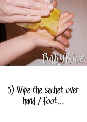 Комплект детски отпечатъци от ръцете и краката на Iavor-Baby BabyRice включва Черни отпечатъци без мастило / Черна