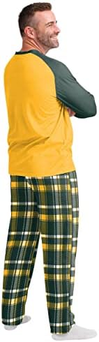 Мъжки Пижамная риза и Панталони FOCO NFL Грийн Бей Пакърс, Комплект за почивка