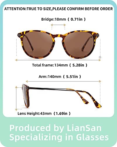 LianSan 2 Опаковки Отлични Метални Бифокальных Слънчеви очила за Четене за Жени с Пружинным Квадратна тръба на шарнирна Връзка