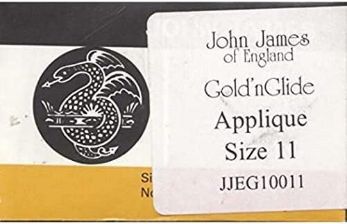 Колониалната Игла JJEG100-11 Ръчни игли за апликация Gold'n Glide, Размер 11, 10 броя в опаковка