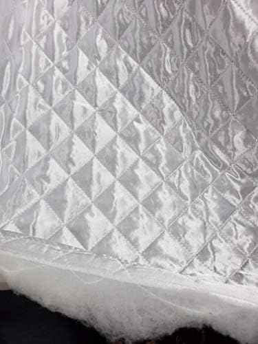Стеганая подкладочная тъкан от полиестер ширина 58 см, се продава от Yard (бял)