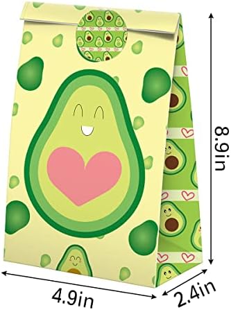 XGELUL Опаковки за шоколадови бонбони с Авокадо за партита със стикери - Подарък Пакети за Предложения с Авокадо - Аксесоари