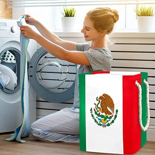 Домашен Знаме на Мексико, Голяма Кошница за дрехи, Водоустойчив Сгъваема Кошница за дрехи, Органайзер за играчки, Домашен