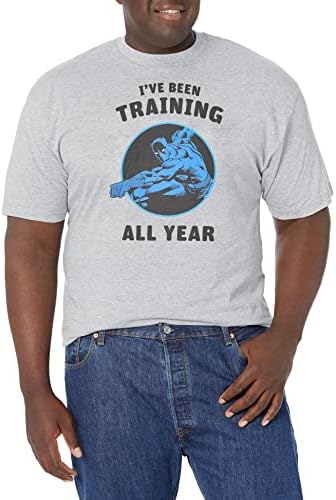 Мъжки Блузи Marvel Big & Classic Tall Panther Година на Обучение, Тениска с къс ръкав