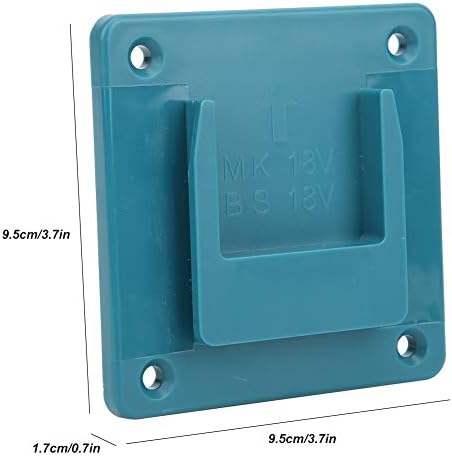 2 елемента Притежател на Машина, Стенен Док за монтиране на Стена За Съхранение на Електроинструменти за Рафтове За съхранение на 18 В Черно, Синьо (blue)